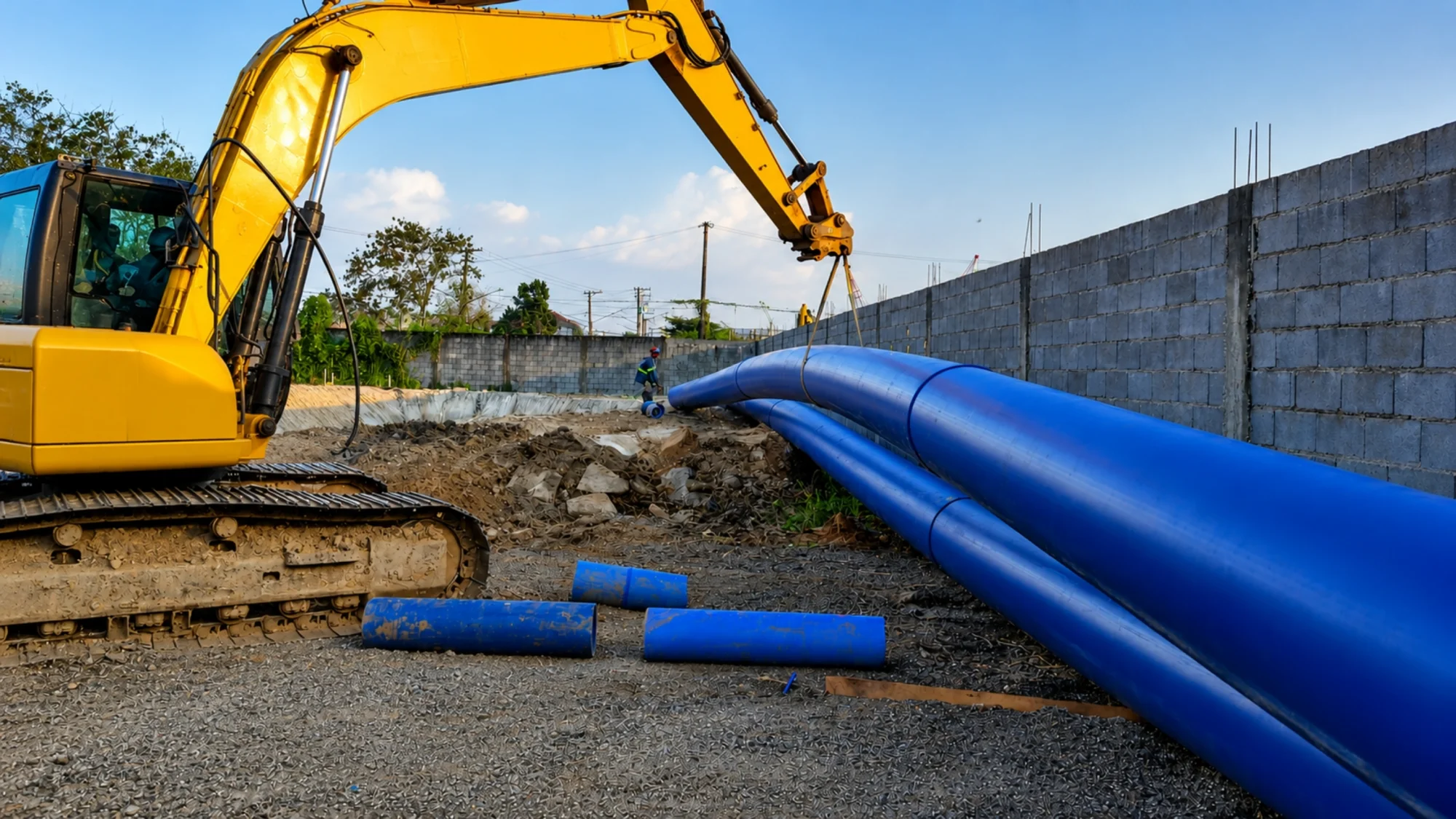 empresa de construção de rede de saneamento em SP