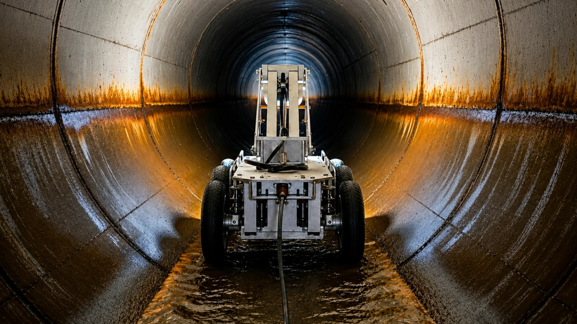 limpeza de tubulação de esgoto