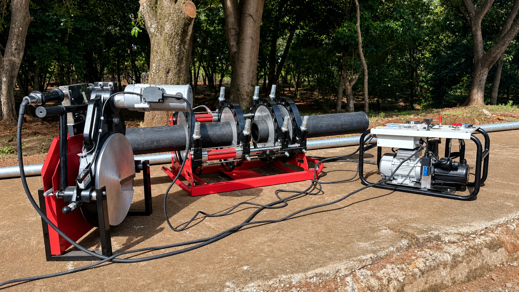 solda por termofusão em tubos pead